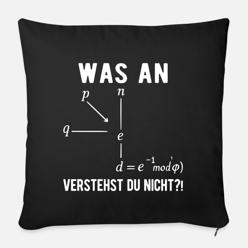 Informatiker Programmierer Computer Nerd Spruch  - Sofakissenbezug 45 x 45 cm - Schwarz