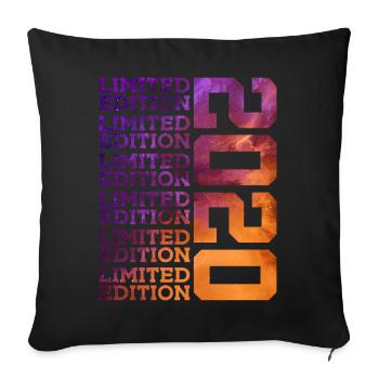 6 ANS ÉDITION LIMITÉE 6E ANNIVERSAIRE 2020 - Housse de coussin décorative 45 x 45 cm - noir - Devant