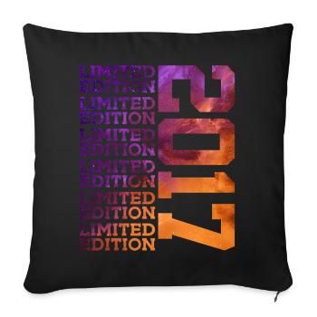 9 ANS ÉDITION LIMITÉE 2017 9E ANNIVERSAIRE - Housse de coussin décorative 45 x 45 cm - noir - Devant
