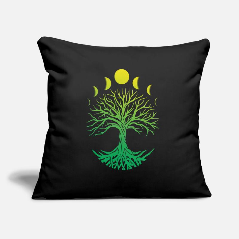 Tree Circle Moon Phases Sofa pillowcase 17,3'' x 17,3'' (45 x 45 cm)