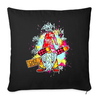CHEF WICHTEL Dab Graffiti Männlich Xmas - Sofa pillowcase 17,3'' x 17,3'' (45 x 45 cm) - black - Front