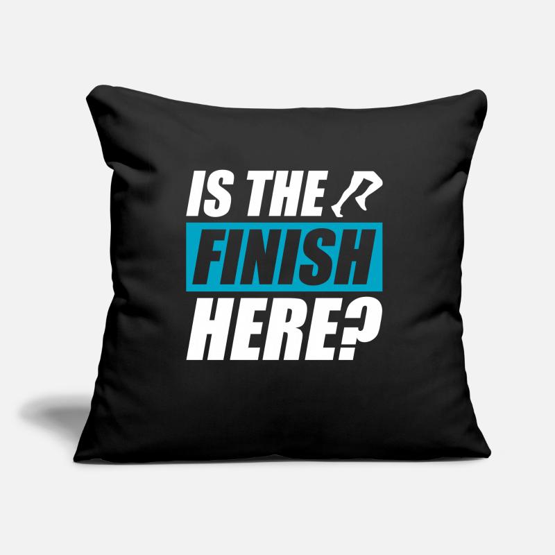 Is the finish here? funny running jogging runner Sofa pillowcase 17,3'' x 17,3'' (45 x 45 cm)
