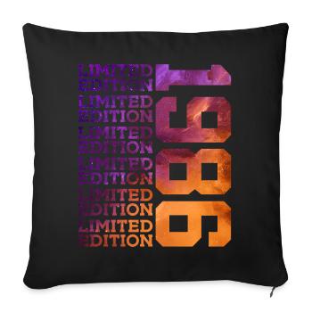 40 ANS ÉDITION LIMITÉE 1986 40E ANNIVERSAIRE - Housse de coussin décorative 45 x 45 cm - noir - Devant