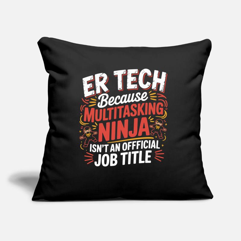 Tech Ninja: Multitasking Humor Sofa pillowcase 17,3'' x 17,3'' (45 x 45 cm)