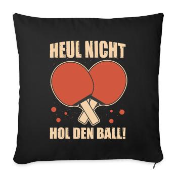 Table Tennis Players Gifts Table Tennis Outfits - Sofa pillowcase 17,3'' x 17,3'' (45 x 45 cm) - black - Front