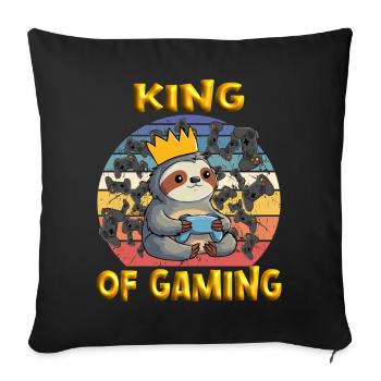 Gaming - Sofa pillowcase 17,3'' x 17,3'' (45 x 45 cm) - black - Front