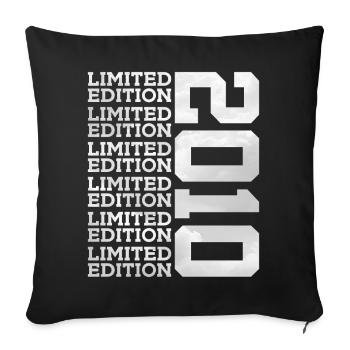 ÉDITION LIMITÉE 2010 16 ANS 16E ANNIVERSAIRE - Housse de coussin décorative 45 x 45 cm - noir - Devant