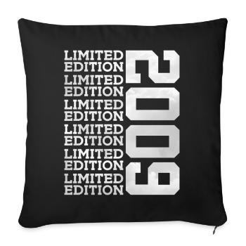 ÉDITION LIMITÉE 2009 17 ANS 17E ANNIVERSAIRE - Housse de coussin décorative 45 x 45 cm - noir - Devant