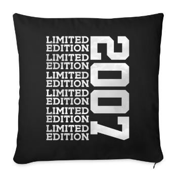 ÉDITION LIMITÉE 2007 19 ANS 19E ANNIVERSAIRE - Housse de coussin décorative 45 x 45 cm - noir - Devant