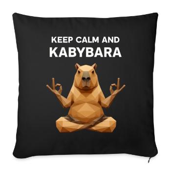 Reste calme Kabybara - Housse de coussin décorative 45 x 45 cm - noir - Devant
