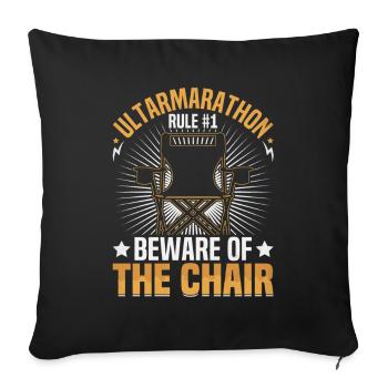  Ultrarunner Shoes Ultra Marathon Running 100 - Sofa pillowcase 17,3'' x 17,3'' (45 x 45 cm) - black - Front