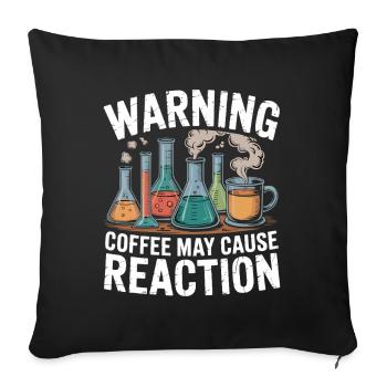 Humor from the everyday laboratory life of a chemical engineer - Sofa pillowcase 17,3'' x 17,3'' (45 x 45 cm) - black - Front