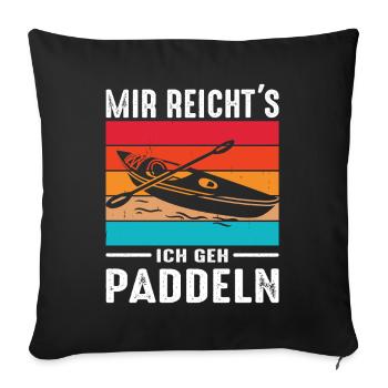Kayaker Gifts Kayak Water Sports Outfits - Sofa pillowcase 17,3'' x 17,3'' (45 x 45 cm) - black - Front