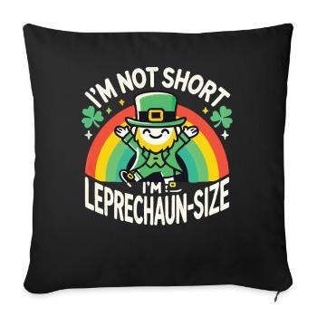 Je ne suis pas petit, je suis la taille d’un lutin Rainbow St. - Housse de coussin décorative 45 x 45 cm - noir - Devant