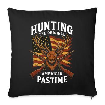 Jagd Original American Pastime Unabhängigkeitstag - Sofakissenbezug 45 x 45 cm - Schwarz - Vorne