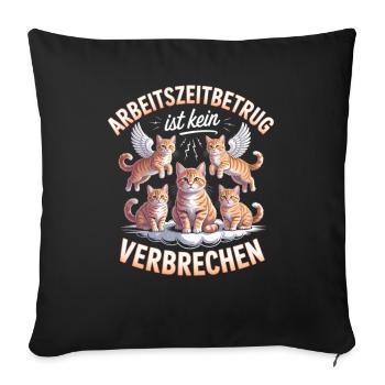 La fraude au temps de travail n’est pas un crime Bootleg de l’an 2000 - Housse de coussin décorative 45 x 45 cm - noir - Devant