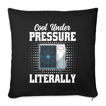 Technicien CVC - Professionnels de la ventilation Hommes - Housse de coussin décorative 45 x 45 cm - noir - Devant