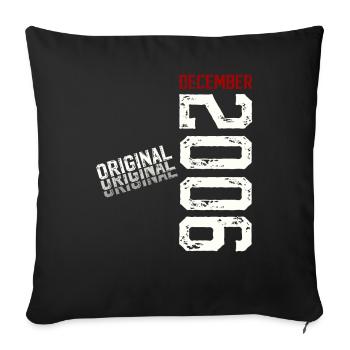 19th Birthday Original December Volume 2006 - Sofa pillowcase 17,3'' x 17,3'' (45 x 45 cm) - black - Front