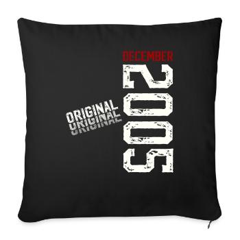 20th Birthday Original December Volume 2005 - Sofa pillowcase 17,3'' x 17,3'' (45 x 45 cm) - black - Front