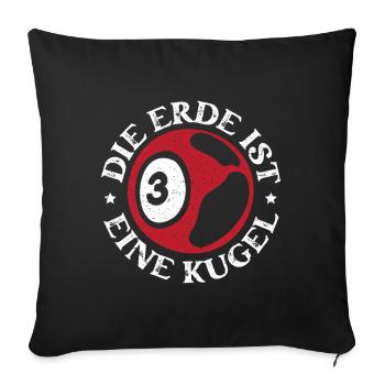 Bingo Bingo La Terre est une boule Bingo - Housse de coussin décorative 45 x 45 cm - noir - Devant