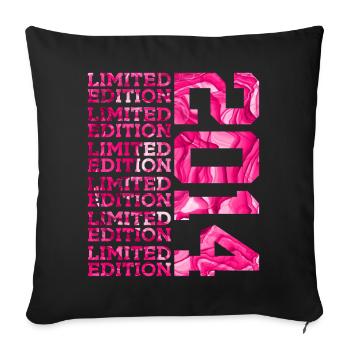 ÉDITION LIMITÉE 2014 12 ANS PINK 12E ANNIVERSAIRE - Housse de coussin décorative 45 x 45 cm - noir - Devant