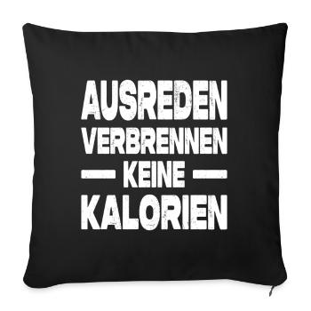 Jogging, Coureur Cadeau, Sport, Forme physique - Housse de coussin décorative 45 x 45 cm - noir - Devant