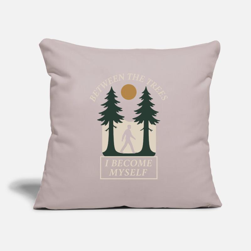 Remise à zéro mentale, Forest Walk Overthinker Housse de coussin décorative 45 x 45 cm