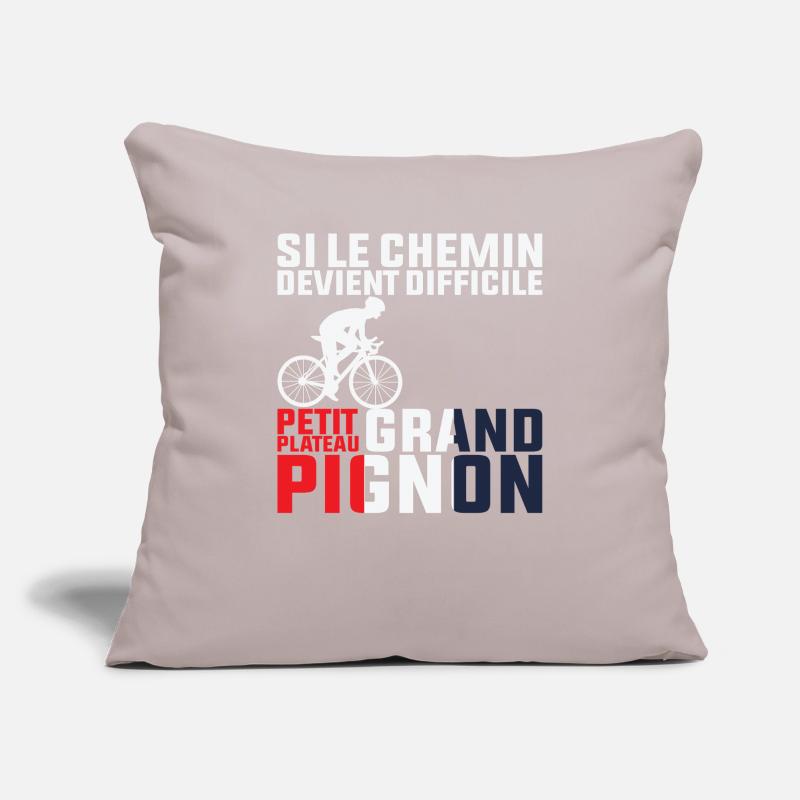 Si Le Chemin Devient Difficile - Cycliste Cadeau Housse de coussin décorative 45 x 45 cm