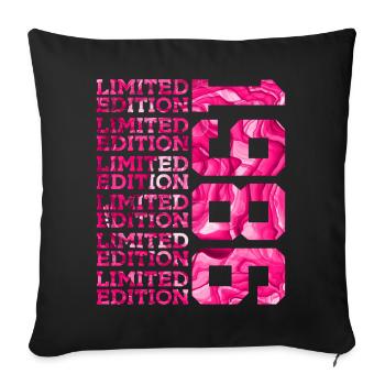 ÉDITION LIMITÉE 1986 40 ANS DE ROSE 40E ANNIVERSAIRE - Housse de coussin décorative 45 x 45 cm - noir - Devant