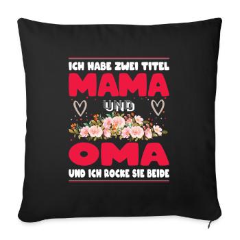 Best Grandma in the World Gifts Christmas - Sofa pillowcase 17,3'' x 17,3'' (45 x 45 cm) - black - Front