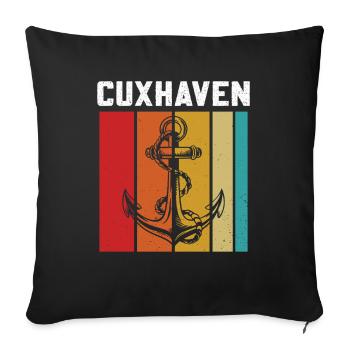 NORTH SEA CUXHAVEN Holiday Fun - Sofa pillowcase 17,3'' x 17,3'' (45 x 45 cm) - black - Front