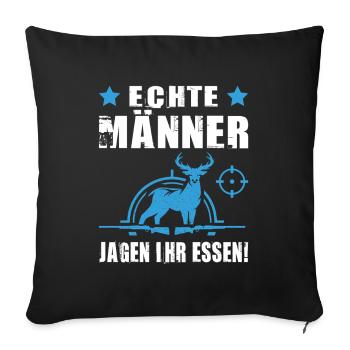 Hunter Gifts Hunting Hunting Hunter Exam Passed - Sofa pillowcase 17,3'' x 17,3'' (45 x 45 cm) - black - Front