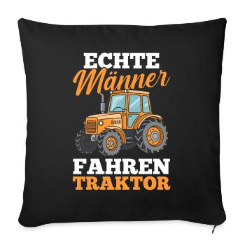 Tractor Farmer Farmer Tractor Driver Tractor - Sofa pillowcase 17,3'' x 17,3'' (45 x 45 cm) - black - Front