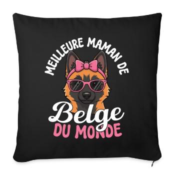  Bestes Belgisches Muttergeschenk Der Welt Für - Sofakissenbezug 45 x 45 cm - Schwarz - Vorne