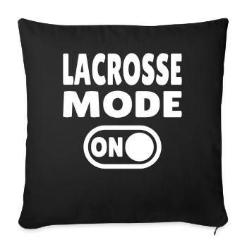 Mode crosse activé - Housse de coussin décorative 45 x 45 cm - noir - Devant