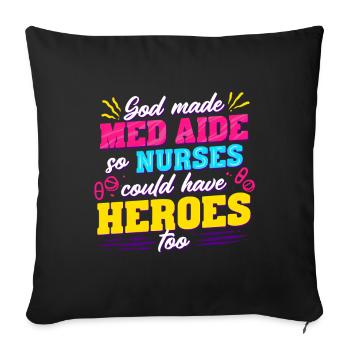 Medical Assistant MFA - Sofa pillowcase 17,3'' x 17,3'' (45 x 45 cm) - black - Front