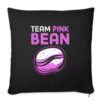 Fille de l’équipe de révélation de sexe - Housse de coussin décorative 45 x 45 cm - noir - Devant