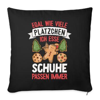 Christmas Christmas Gifts - Sofa pillowcase 17,3'' x 17,3'' (45 x 45 cm) - black - Front