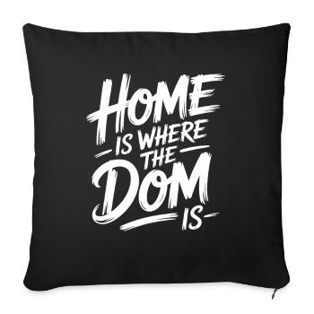 Cologne Home est là où le Dom est Cologne Carnaval Cologne - Housse de coussin décorative 45 x 45 cm - noir - Devant