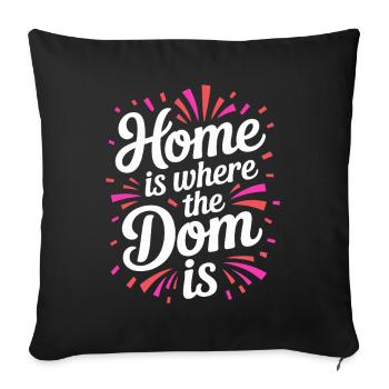 Cologne Home est là où le Dom est Cologne Carnaval Cologne - Housse de coussin décorative 45 x 45 cm - noir - Devant