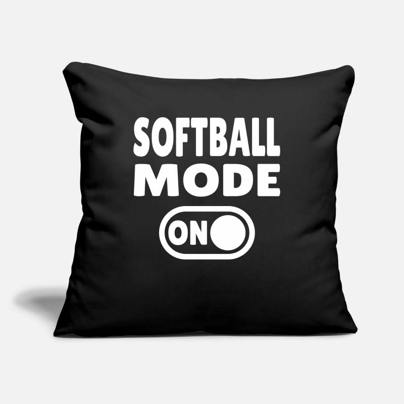 Mode softball activé Housse de coussin décorative 45 x 45 cm