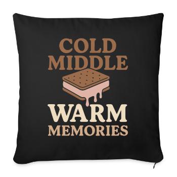 Eis-sandwich-liebhaber Sommerdessert - Sofa pillowcase 17,3'' x 17,3'' (45 x 45 cm) - black - Front