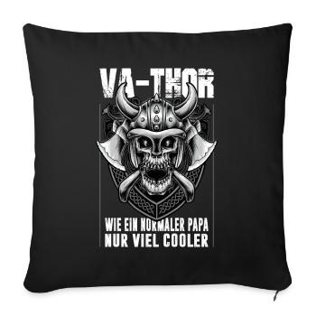 Viking Norseman Like A Normal Dad - Sofa pillowcase 17,3'' x 17,3'' (45 x 45 cm) - black - Front