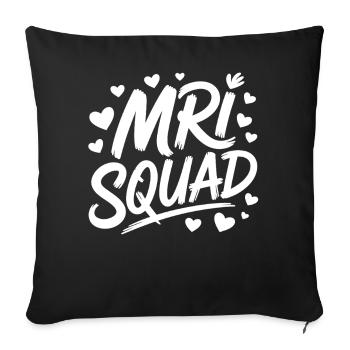 Mri Squad Heart Crew - Sofa pillowcase 17,3'' x 17,3'' (45 x 45 cm) - black - Front