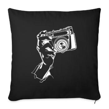 Fotografie - Sofakissenbezug 45 x 45 cm - Schwarz - Vorne