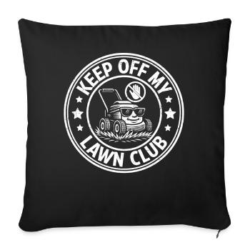 Reste loin de mon club de pelouse - Housse de coussin décorative 45 x 45 cm - noir - Devant