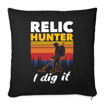 Relic Seeker Probes - Sofa pillowcase 17,3'' x 17,3'' (45 x 45 cm) - black - Front