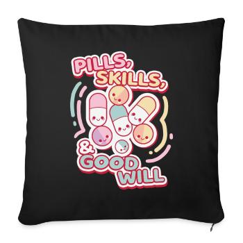 Medical Assistant MFA - Sofa pillowcase 17,3'' x 17,3'' (45 x 45 cm) - black - Front