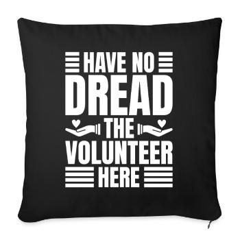 Social Worker Quota Have No Dread Social - Sofa pillowcase 17,3'' x 17,3'' (45 x 45 cm) - black - Front