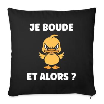 Je Bouge Et Alors ? - Housse de coussin décorative 45 x 45 cm - noir - Devant